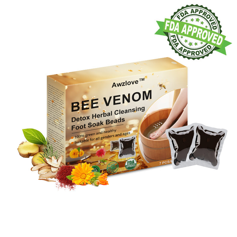 🎭Awzlove™ Bee Venom Detox Herbal Cleansing Foot Soak Beads ⭐(👨⚕️AAD RECOMMENDS) ✅