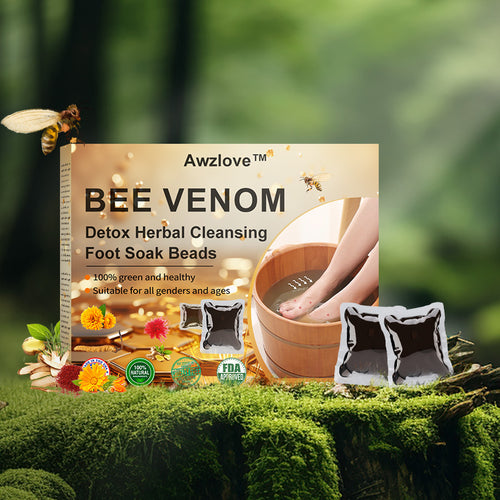 🎭Awzlove™ Bee Venom Detox Herbal Cleansing Foot Soak Beads ⭐(👨⚕️AAD RECOMMENDS) ✅